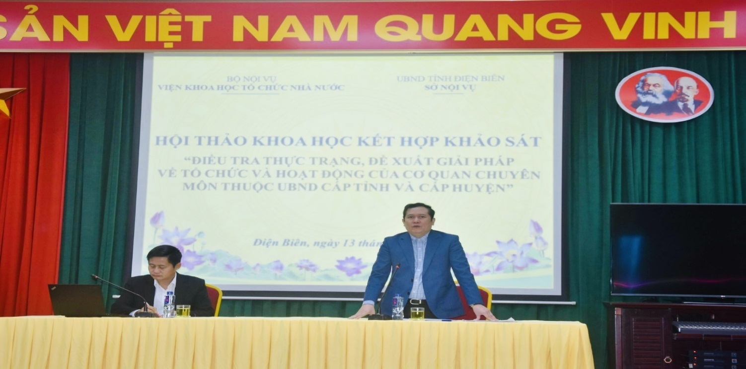 Hội thảo và khảo sát “Thực trạng tổ chức và hoạt động của cơ quan chuyên môn thuộc UBND cấp tỉnh cấp huyện” tại tỉnh Điện Biên