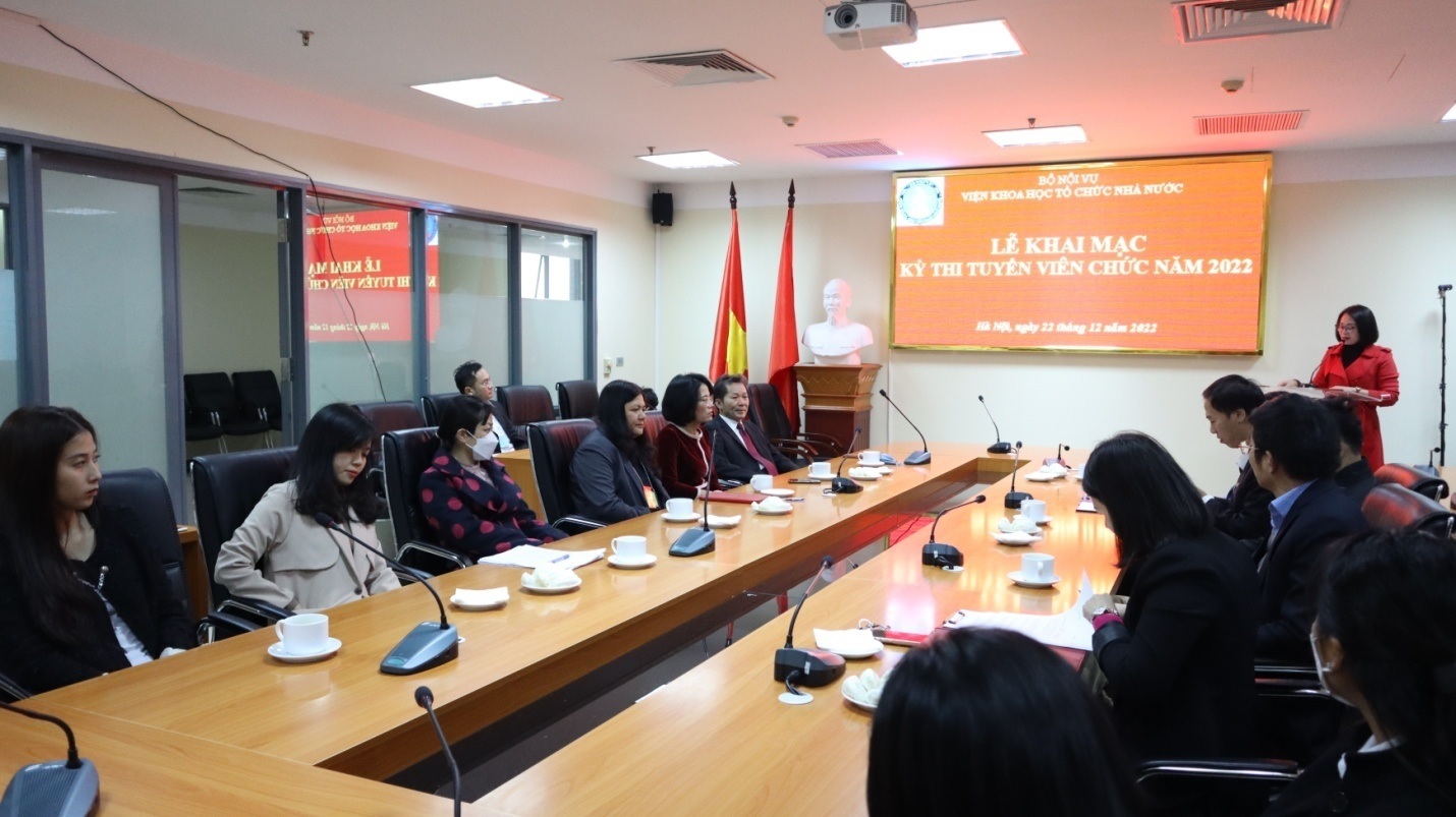 Viện Khoa học tổ chức nhà nước khai mạc kỳ thi tuyển dụng viên chức