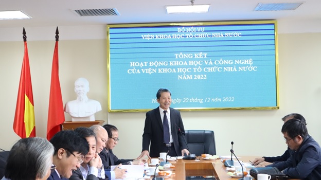 Hội nghị Tổng kết hoạt động Hội đồng khoa học Viện Khoa học tổ chức nhà nước năm 2022