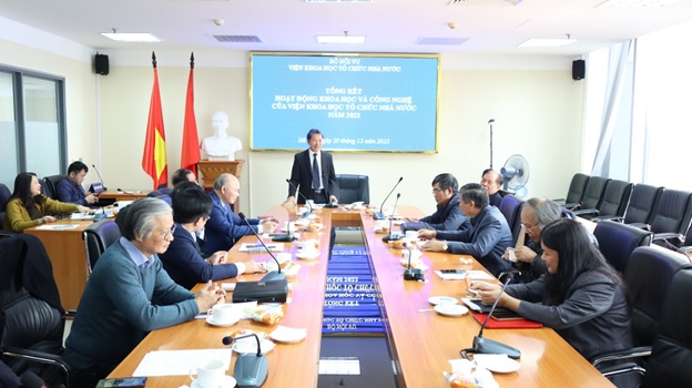 Hội nghị Tổng kết hoạt động Hội đồng khoa học Viện Khoa học tổ chức nhà nước năm 2022