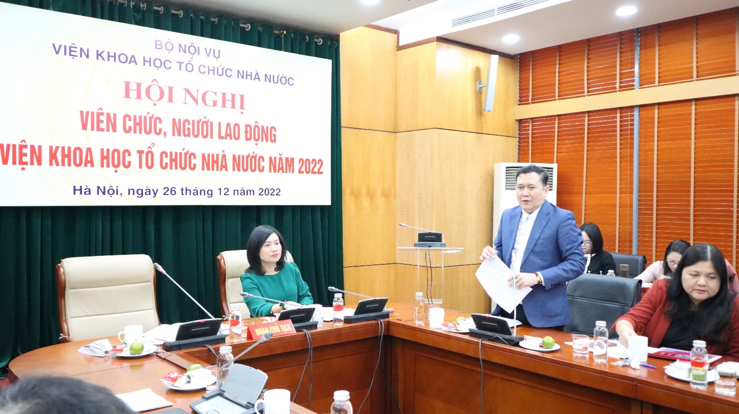 Hội nghị viên chức người lao động Viện Khoa học tổ chức nhà nước năm 2022