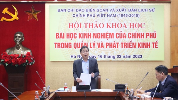 Hội thảo khoa học “Bài học kinh nghiệm của Chính phủ trong quản lý và phát triển kinh tế”