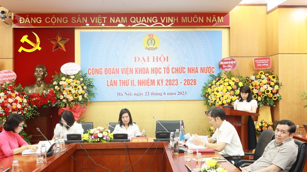 Đại hội Công đoàn Viện Khoa học tổ chức nhà nước khóa II nhiệm kỳ 20232028