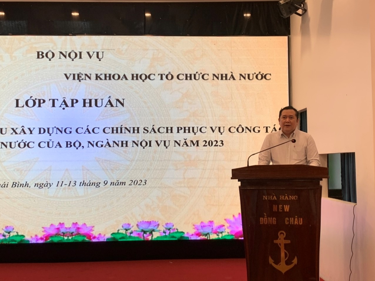 Lớp bồi dưỡng phương pháp nghiên cứu xây dựng các chính sách phục vụ công tác quản lý nhà nước của Bộ ngành Nội vụ năm 2023