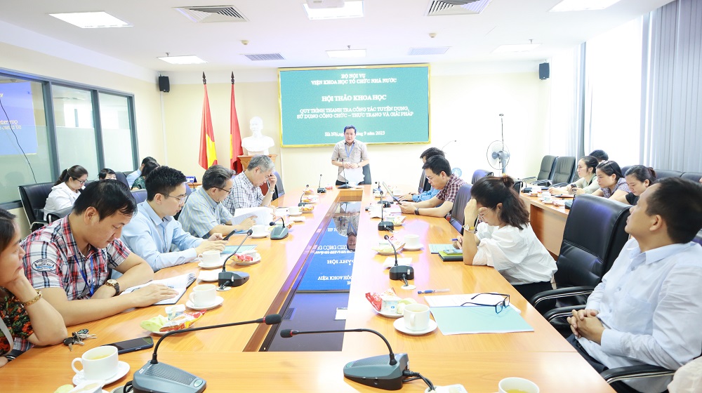 Hội thảo khoa học “Quy trình thanh tra công tác tuyển dụng sử dụng công chức  thực trạng và giải pháp”