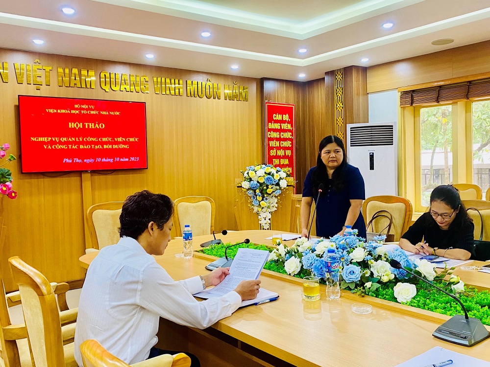 Hội thảo “Nghiệp vụ quản lý công chức viên chức và công tác đào tạo bồi dưỡng”