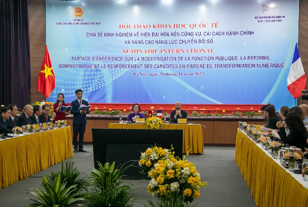 HỘI THẢO KHOA HỌC QUỐC TẾ “Chia sẻ kinh nghiệm về hiện đại hóa nền công vụ cải cách hành chính và nâng cao năng lực chuyển đổi số”
