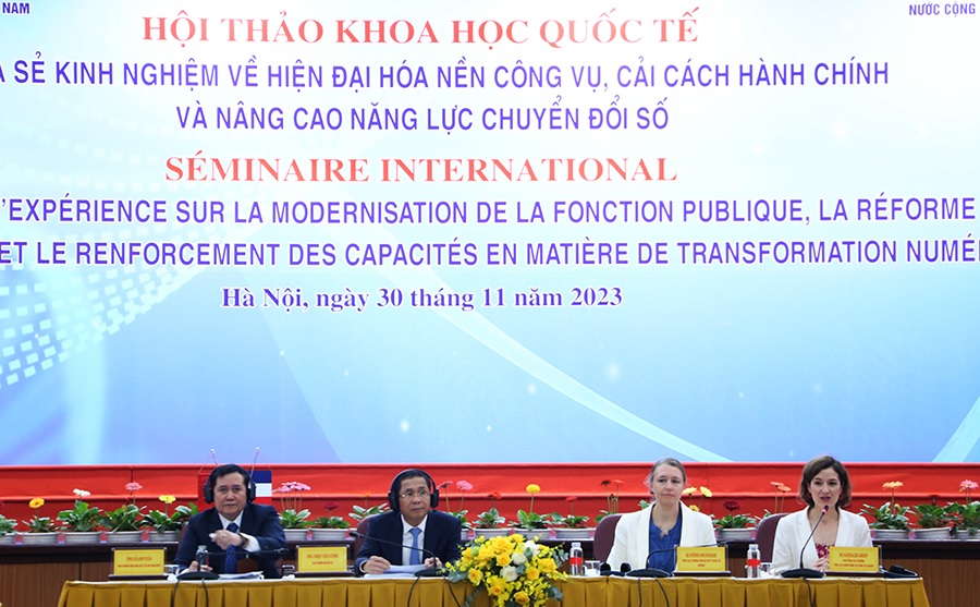 HỘI THẢO KHOA HỌC QUỐC TẾ “Chia sẻ kinh nghiệm về hiện đại hóa nền công vụ cải cách hành chính và nâng cao năng lực chuyển đổi số”
