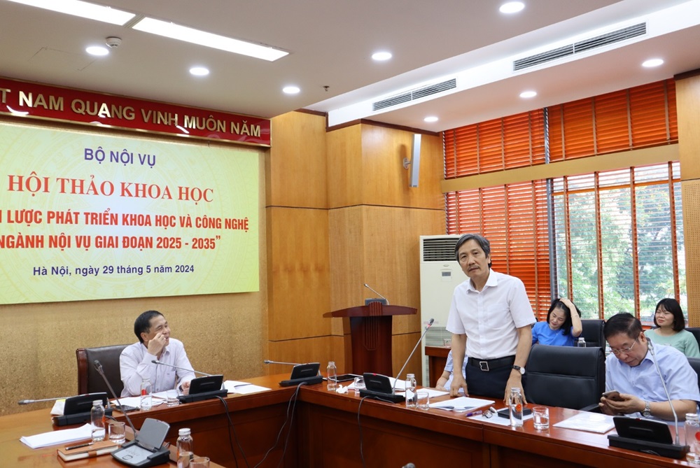 Hội thảo khoa học “Chiến lược phát triển khoa học và công nghệ ngành Nội vụ giai đoạn 2025  2035”