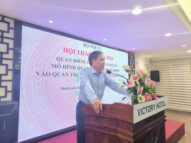 Hội thảo khoa học “Quan  điểm giải pháp áp dụng mô hình quản trị doanh nghiệp vào quản trị đơn vị sự nghiệp công lập”