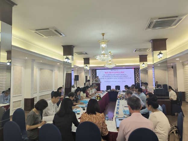 Hội thảo khoa học “Quan  điểm giải pháp áp dụng mô hình quản trị doanh nghiệp vào quản trị đơn vị sự nghiệp công lập”