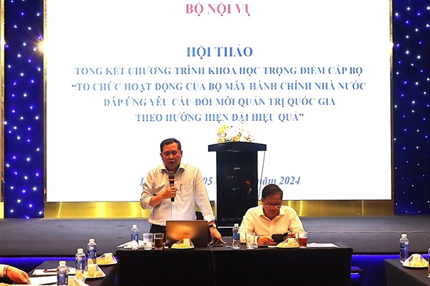 Hội thảo khoa học Tổng kết Chương trình khoa học trọng điểm cấp Bộ “Tổ chức hoạt động của bộ máy hành chính nhà nước đáp ứng yêu cầu đổi mới quản trị quốc gia theo hướng hiện đại hiệu quả”