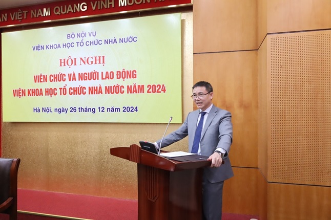 Hội nghị viên chức người lao động Viện Khoa học tổ chức nhà nước năm 2024