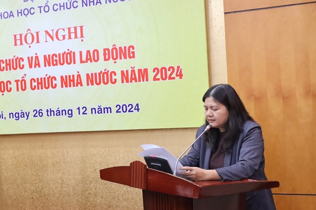 Hội nghị viên chức người lao động Viện Khoa học tổ chức nhà nước năm 2024