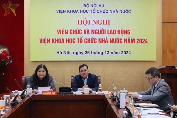 Hội nghị viên chức người lao động Viện Khoa học tổ chức nhà nước năm 2024