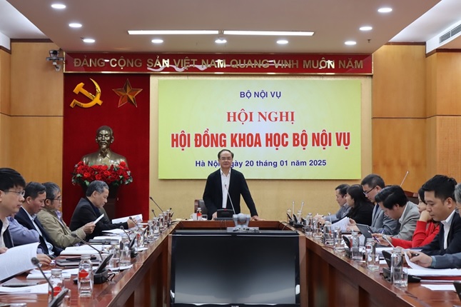 Hội nghị Hội đồng khoa học Bộ Nội vụ Tổng kết hoạt động khoa học và công nghệ năm 2024 và phương hướng hoạt động khoa học và công nghệ năm 2025 của Bộ Nội vụ