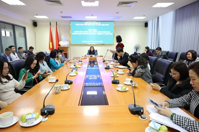 Hội nghị tổng kết công tác Công đoàn năm 2024 và triển khai phương hướng nhiệm vụ công tác năm 2025 của Công đoàn Viện Khoa học tổ chức nhà nước