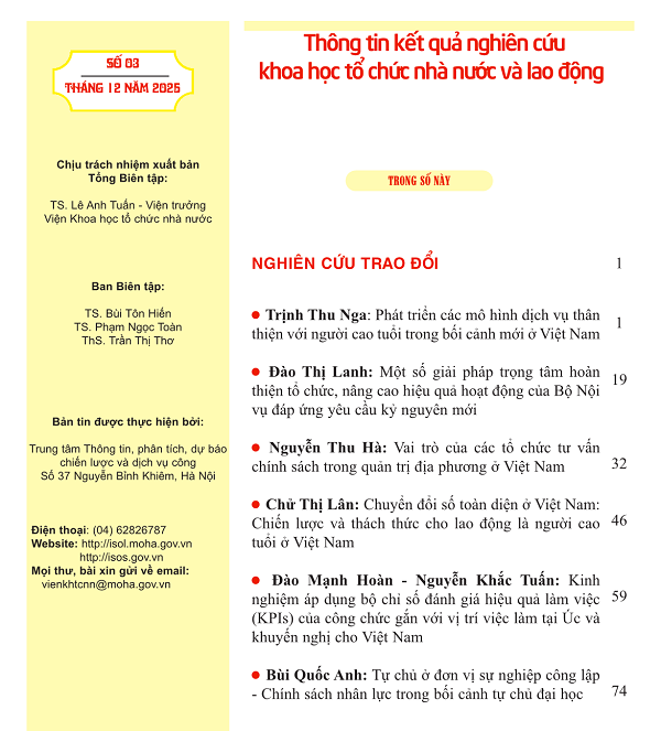 Thông tin Kết quả Nghiên cứu khoa học số 03/2025