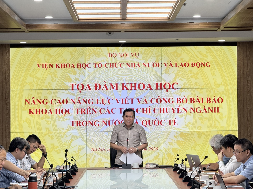 Tọa đàm khoa học: Nâng cao năng lực viết và công bố bài báo khoa học trên tạp chí chuyên ngành trong nước và quốc tế