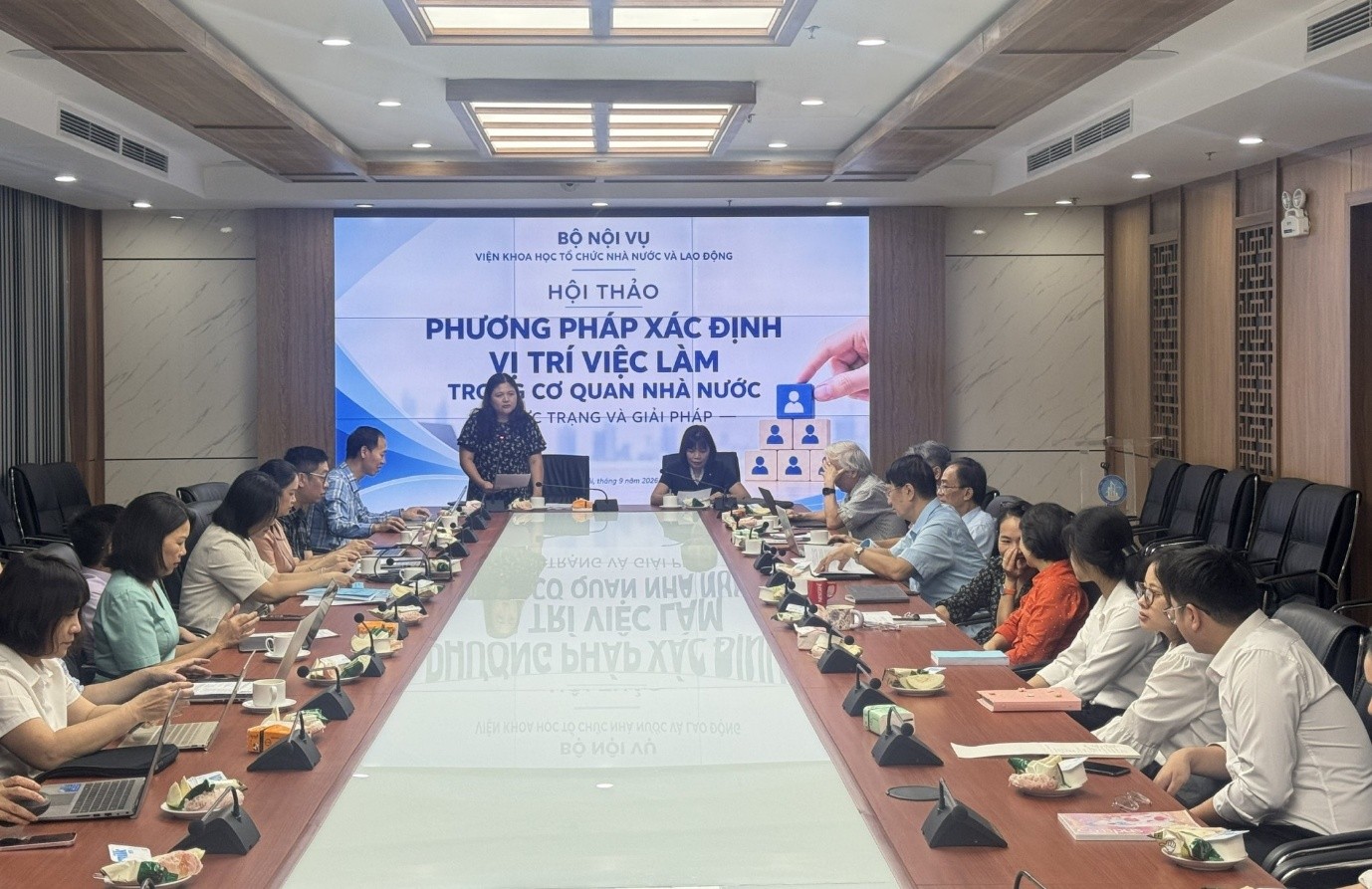 Hội thảo khoa học: Phương pháp xác định vị trí việc làm trong cơ quan nhà nước – Thực trạng và giải pháp